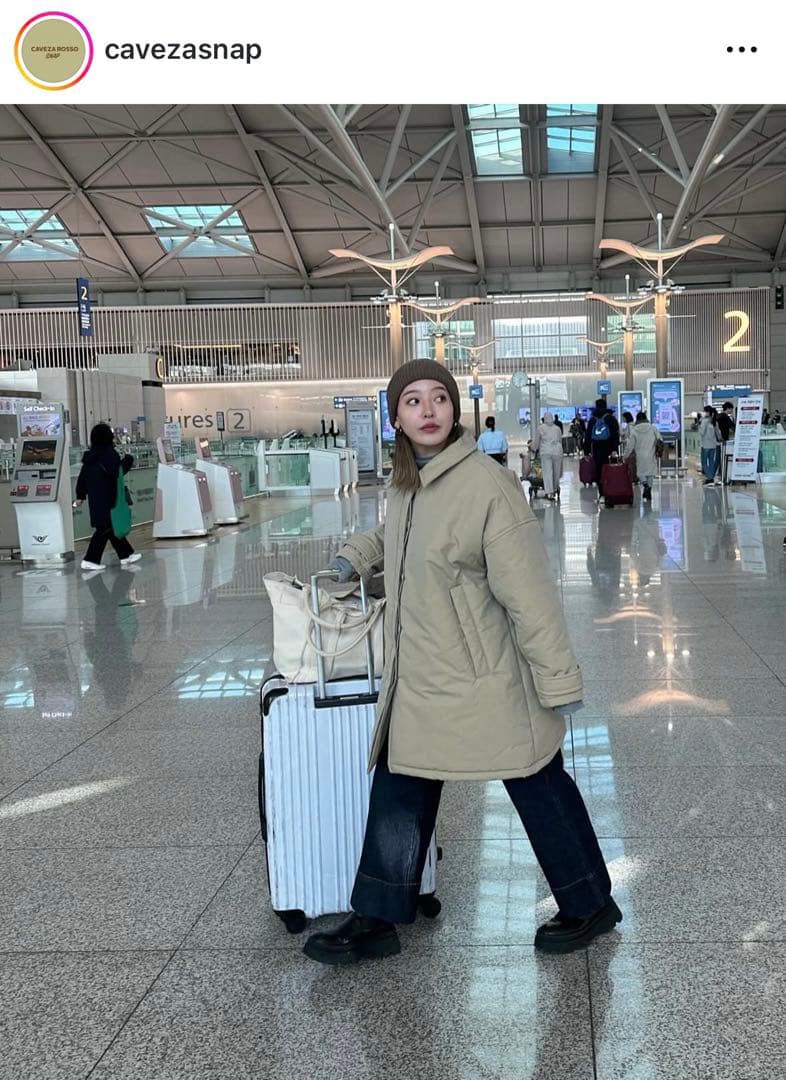 CAVEZA ROSSO ベージュ ダウンジャケット