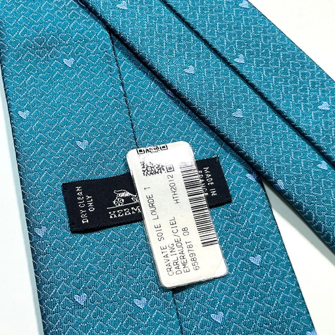 希少色✨未使用✨HERMES エルメス　ネクタイ　《ダーリン》 ハート柄