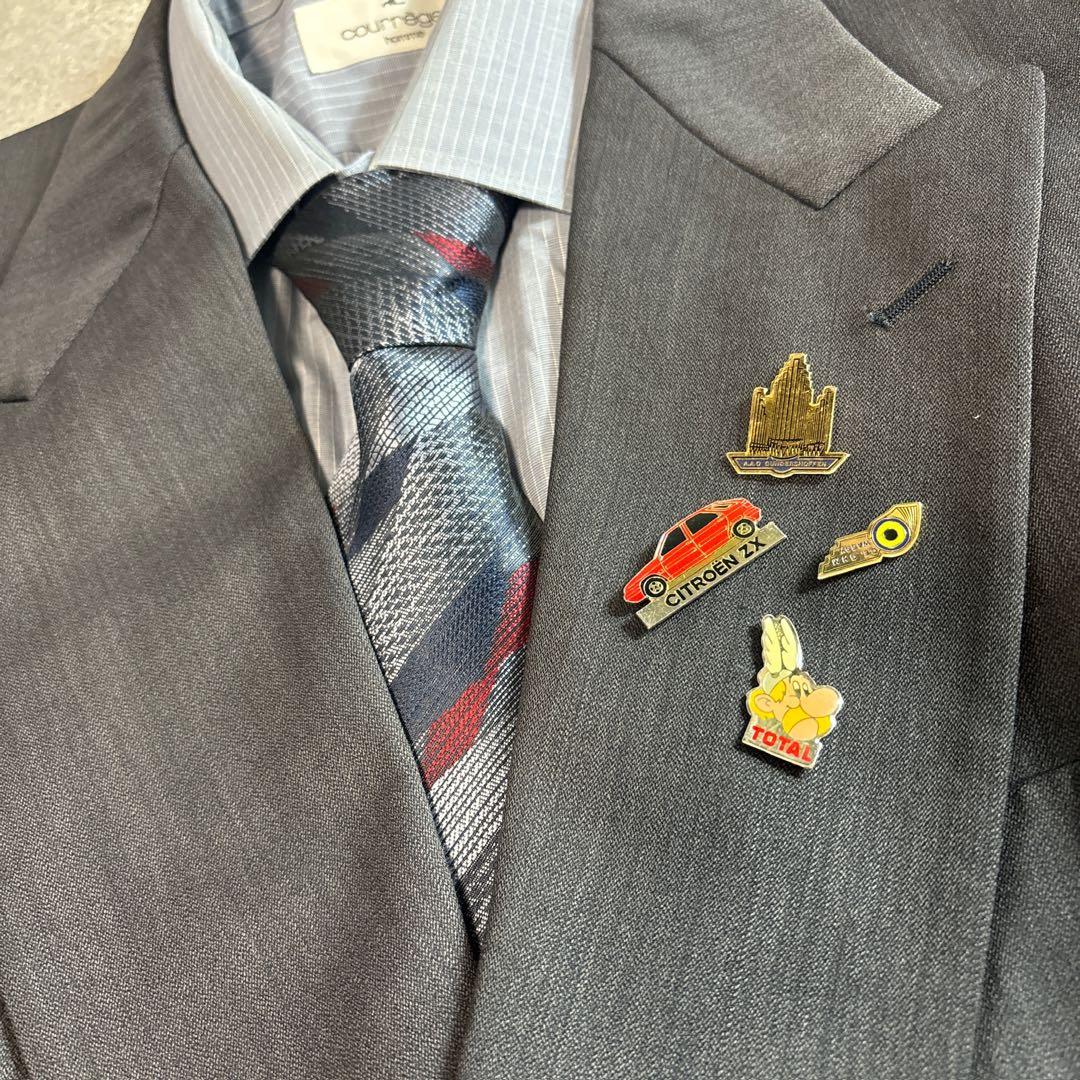 90s vintage レトロセットアップ スーツ ピンズ No.128