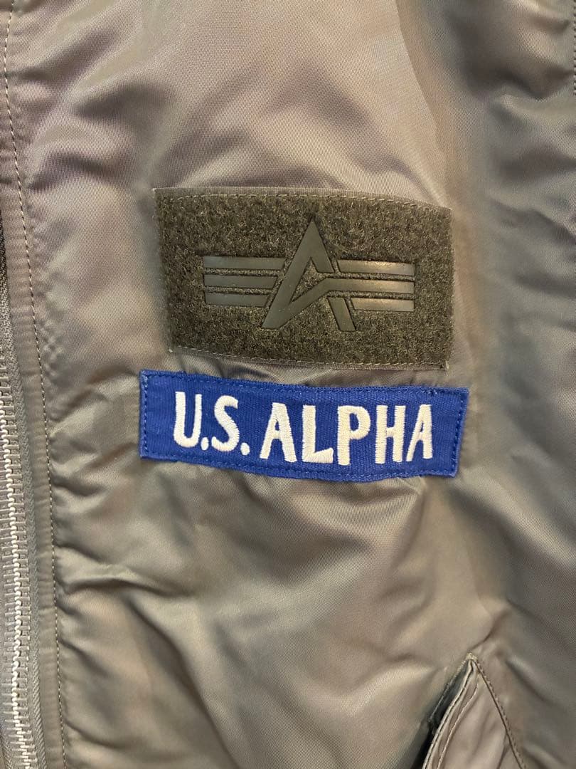 ALPHA フライトジャケット MA-1 グリーン S