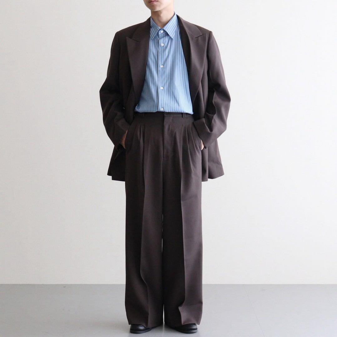 パンツ YOKE 3pleated Wide-leg Trousers