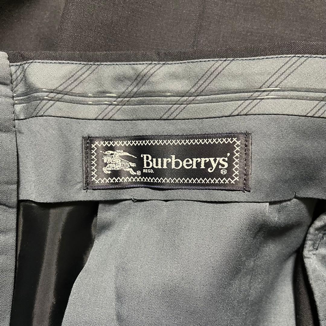 極美品 Burberry バーバリー 通年 ウール ワイドスラックス パンツ