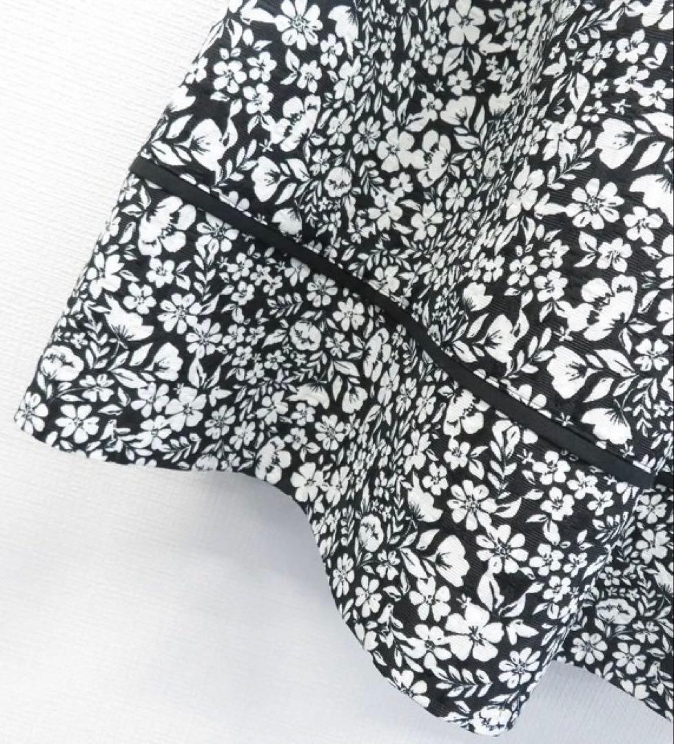 エムズグレイシー カタログ掲載　花柄スカート　ブラック　42