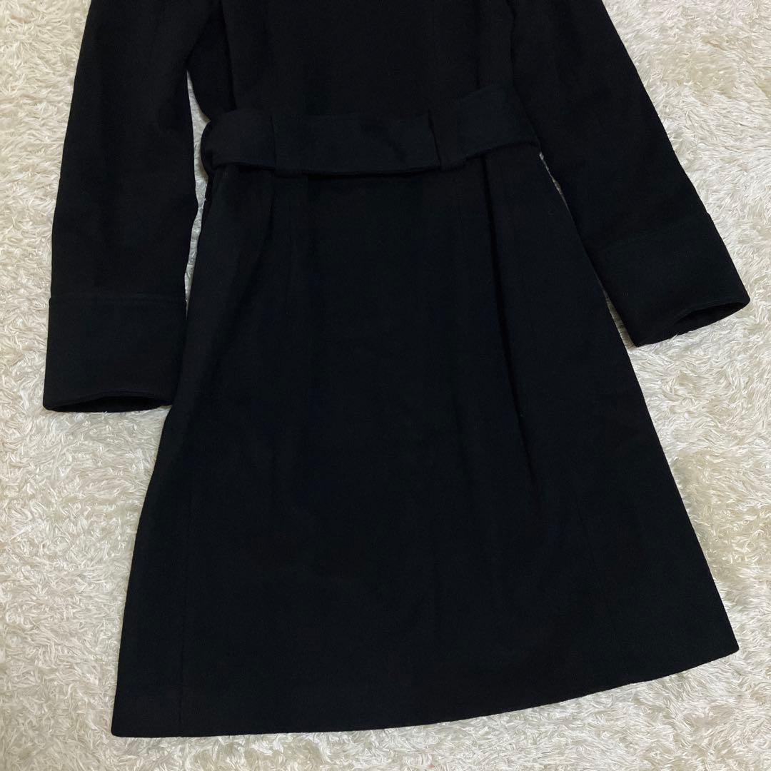 【美品】D&G チェスターコート カシミア ウール ベルト レオパード 38