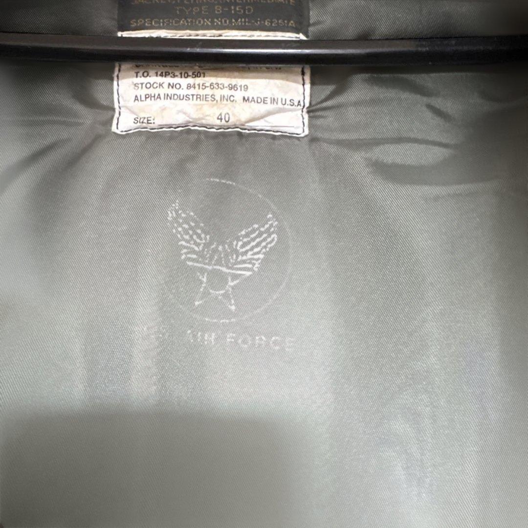 z*4様 初期型 MA-1 ALPHA INDUSTRIES 50s 復刻 40