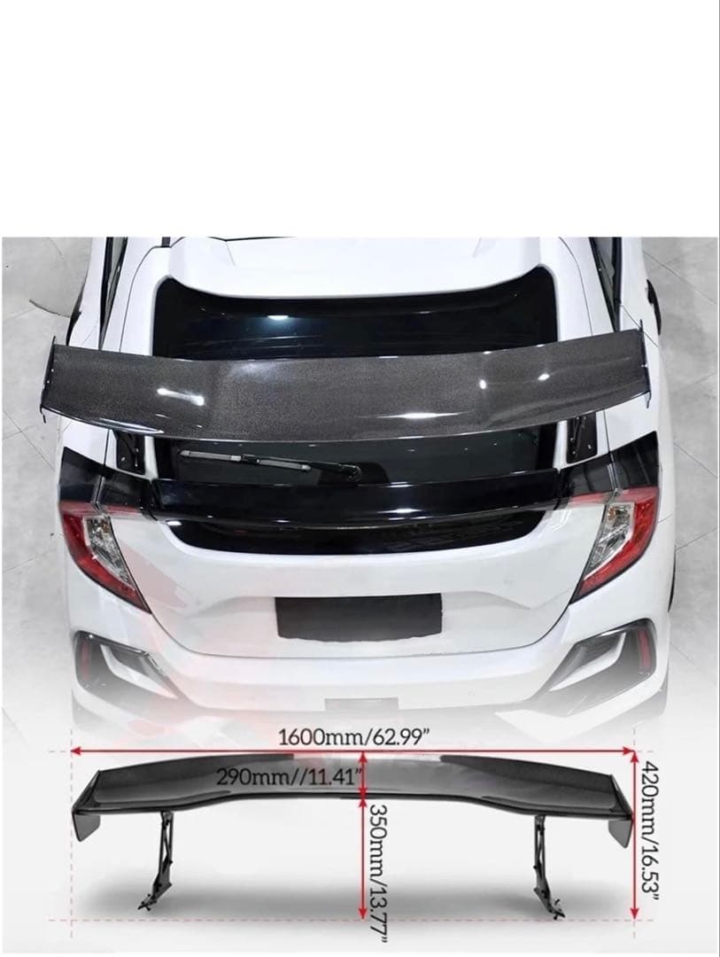 civic FK7 GTウイング 1600mm