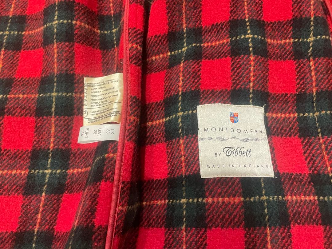 超希少 ウール赤ダッフルコート フード付き