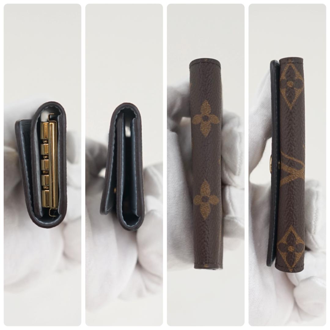 未使用に近い◆ルイヴィトン モノグラム ミュルティクレ4 キーケース ブルー