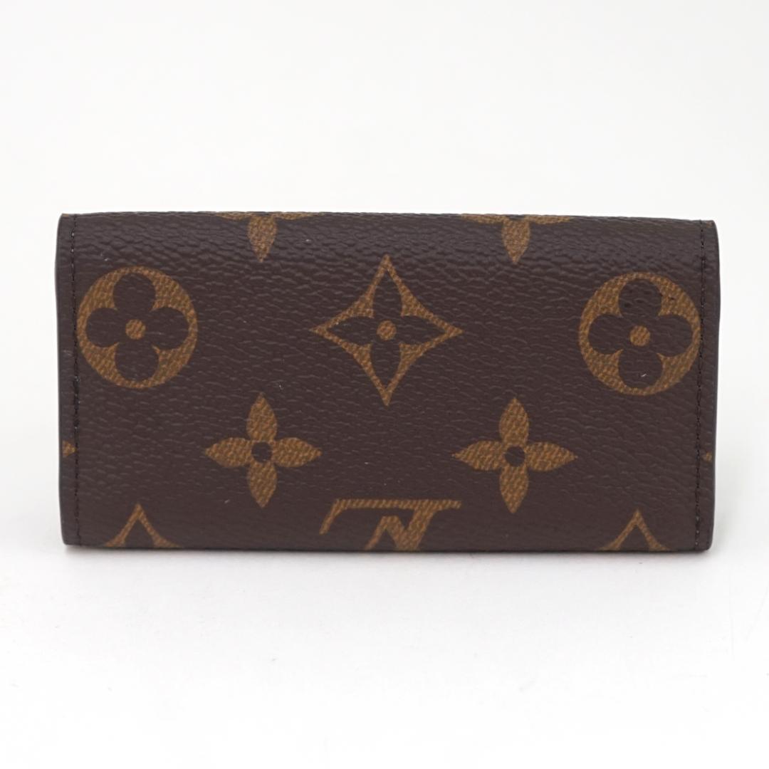 未使用に近い◆ルイヴィトン モノグラム ミュルティクレ4 キーケース ブルー