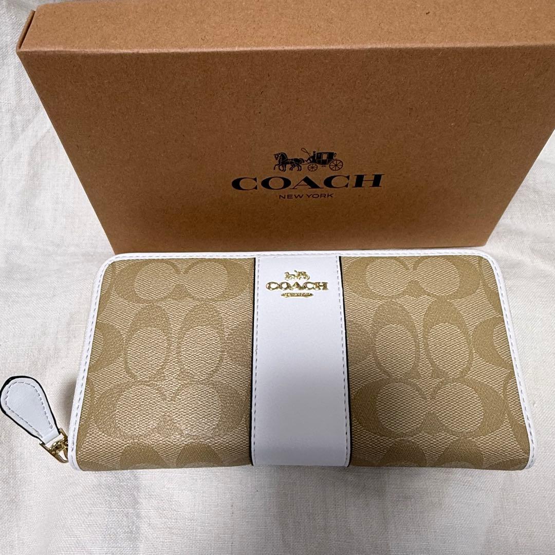【新品未使用】coach COACH 長財布 白 財布