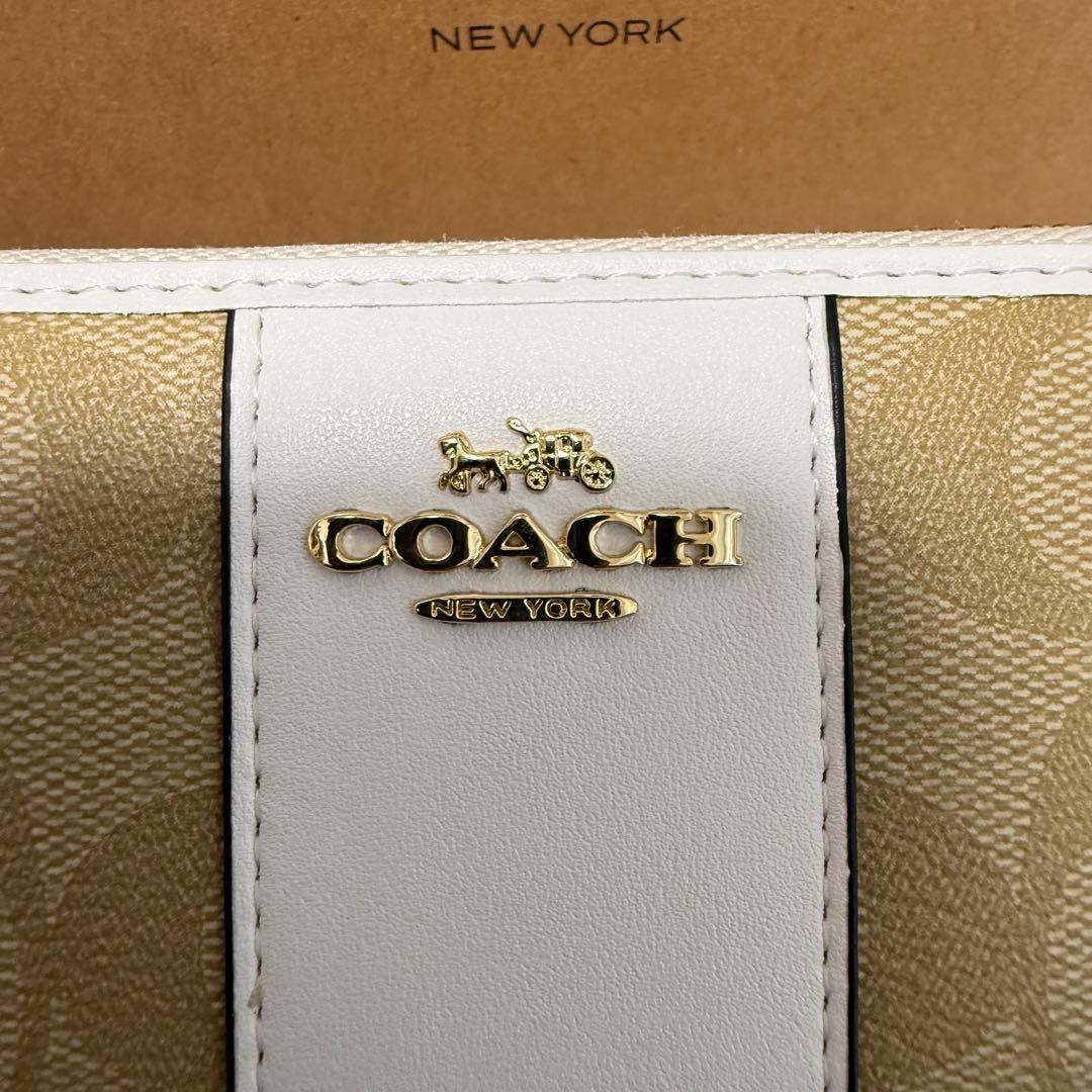 【新品未使用】coach COACH 長財布 白 財布
