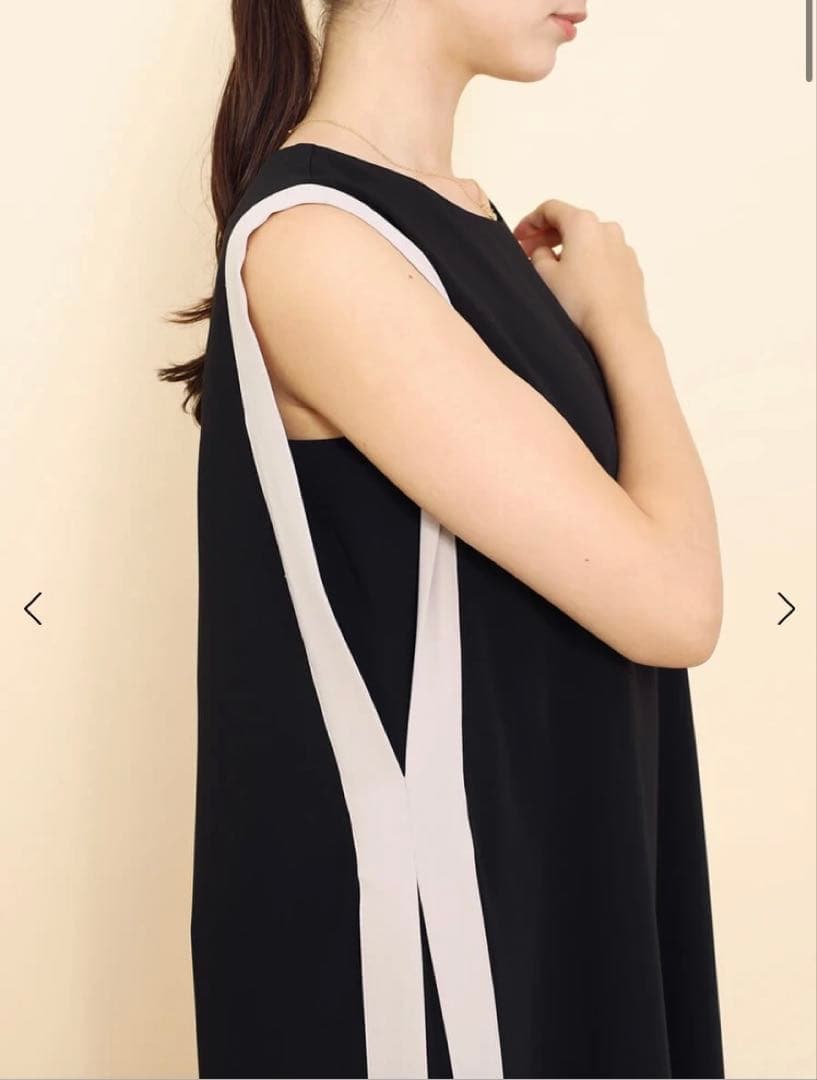 【新品未使用】ヤマダヤ　バイカラーAラインワンピース　FENNEL