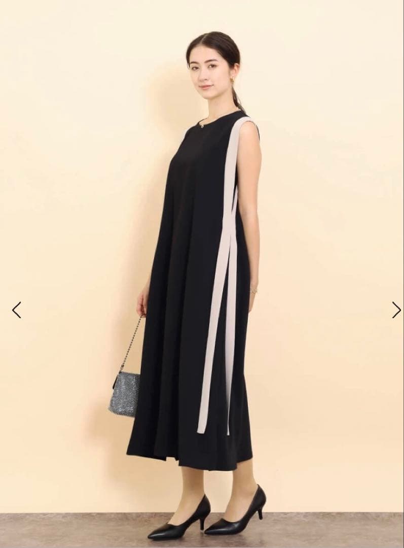 【新品未使用】ヤマダヤ　バイカラーAラインワンピース　FENNEL