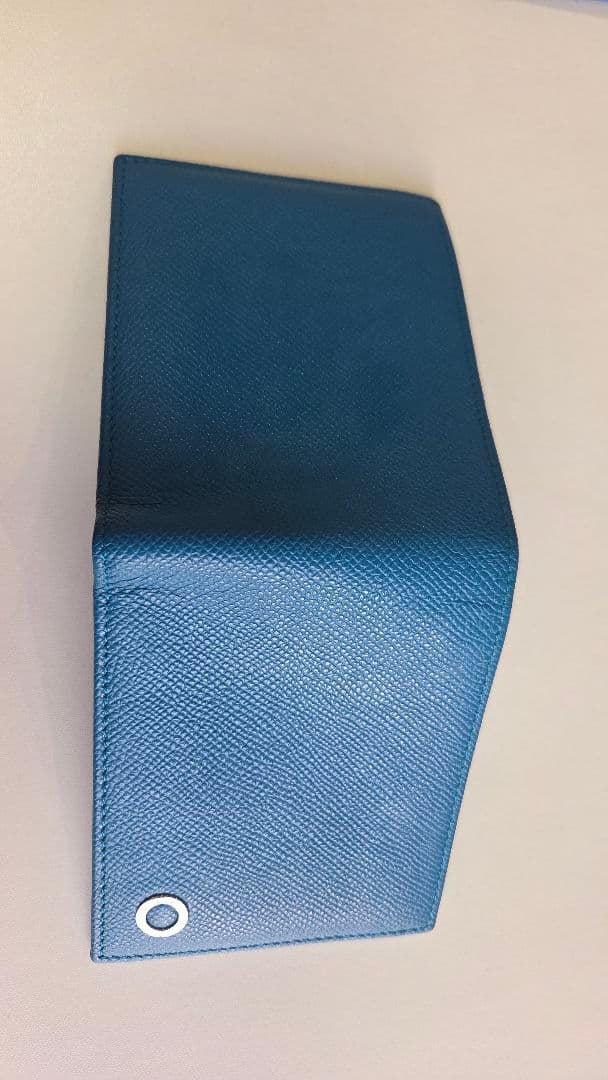 BVLGARI 2つ折り財布 ブルー ブルガリ レディース メンズ 二つ折り財布