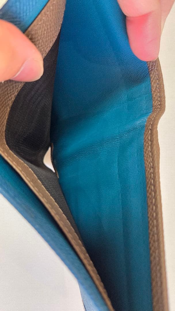 BVLGARI 2つ折り財布 ブルー ブルガリ レディース メンズ 二つ折り財布