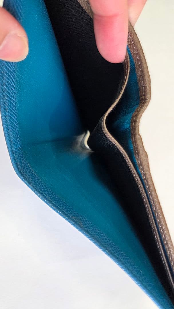 BVLGARI 2つ折り財布 ブルー ブルガリ レディース メンズ 二つ折り財布