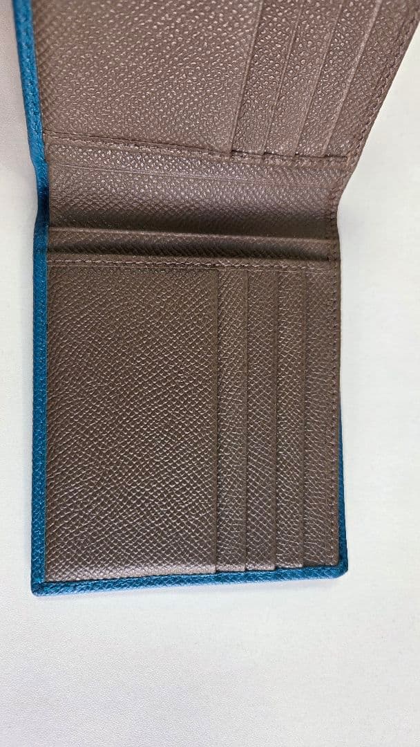 BVLGARI 2つ折り財布 ブルー ブルガリ レディース メンズ 二つ折り財布