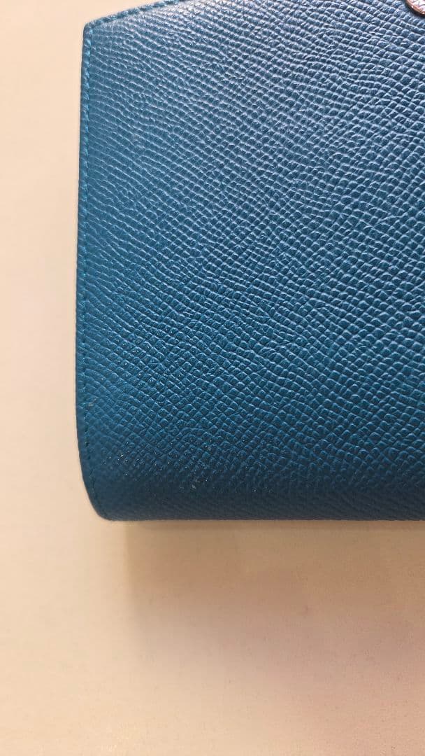 BVLGARI 2つ折り財布 ブルー ブルガリ レディース メンズ 二つ折り財布