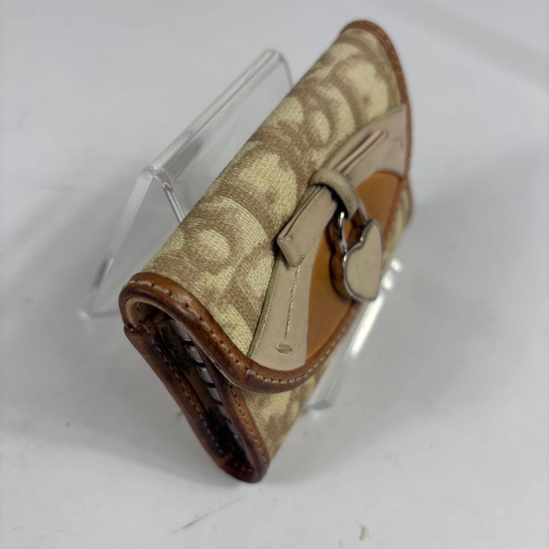 クリスチャンディオール トロッター キーケース　ハート PVC 　レザー