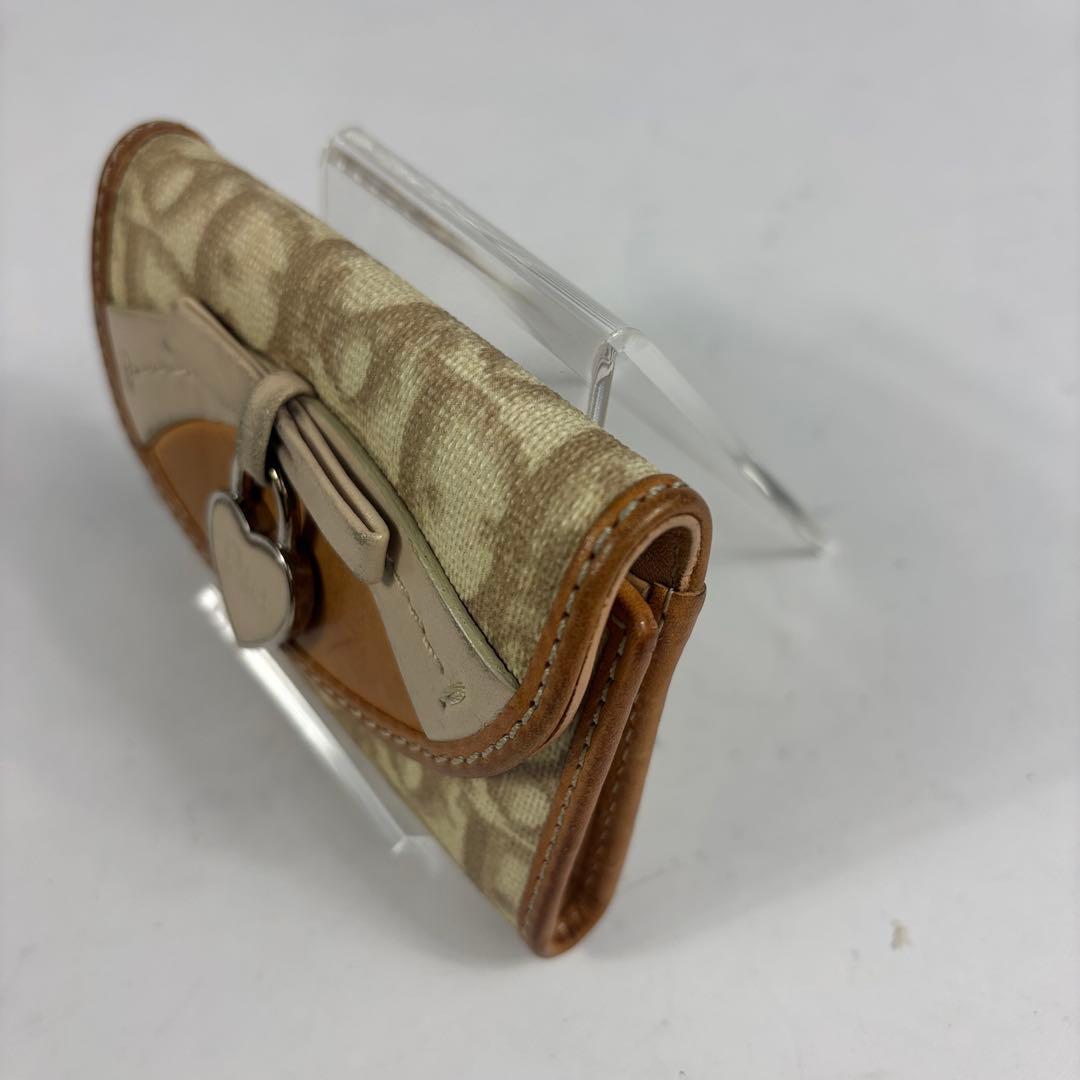 クリスチャンディオール トロッター キーケース　ハート PVC 　レザー