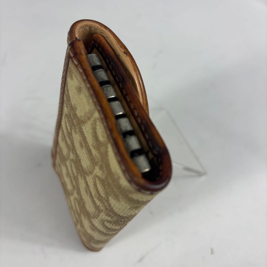 クリスチャンディオール トロッター キーケース　ハート PVC 　レザー