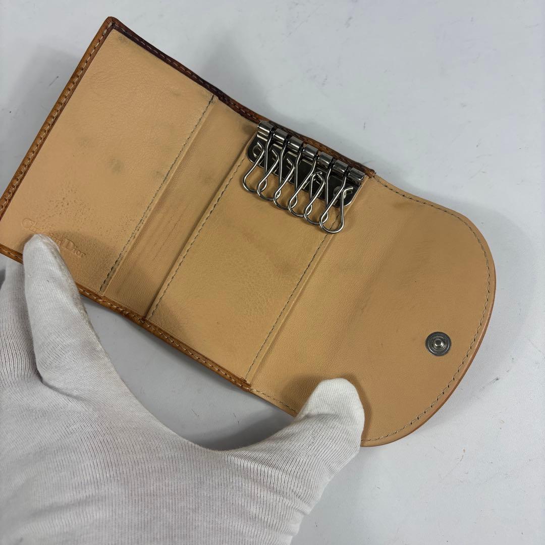 クリスチャンディオール トロッター キーケース　ハート PVC 　レザー