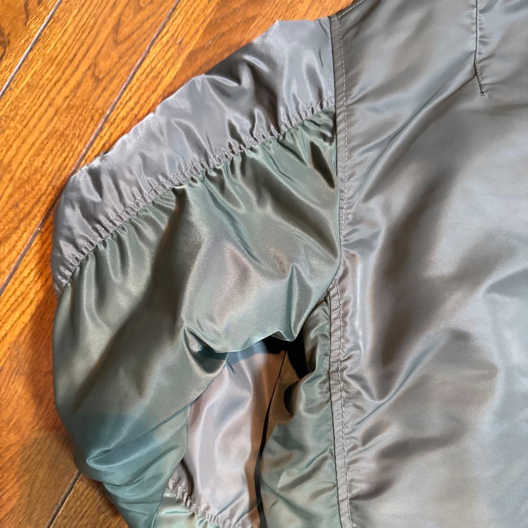 BEAMS MA-1 オリーブクレージーパターン　美品　貴重サイズＬ