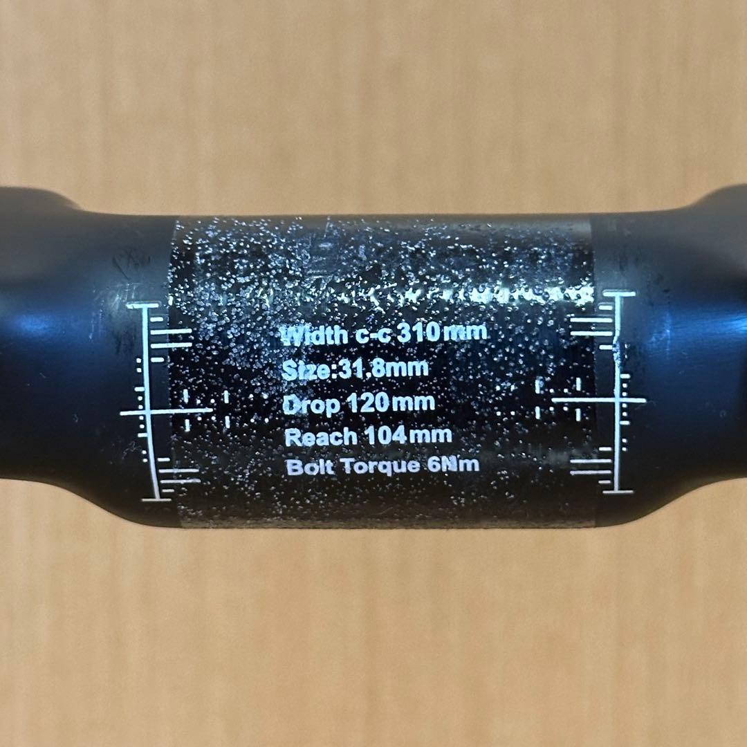 【最終値下げ】トラック用ハンドル　カーボン　バンチバー