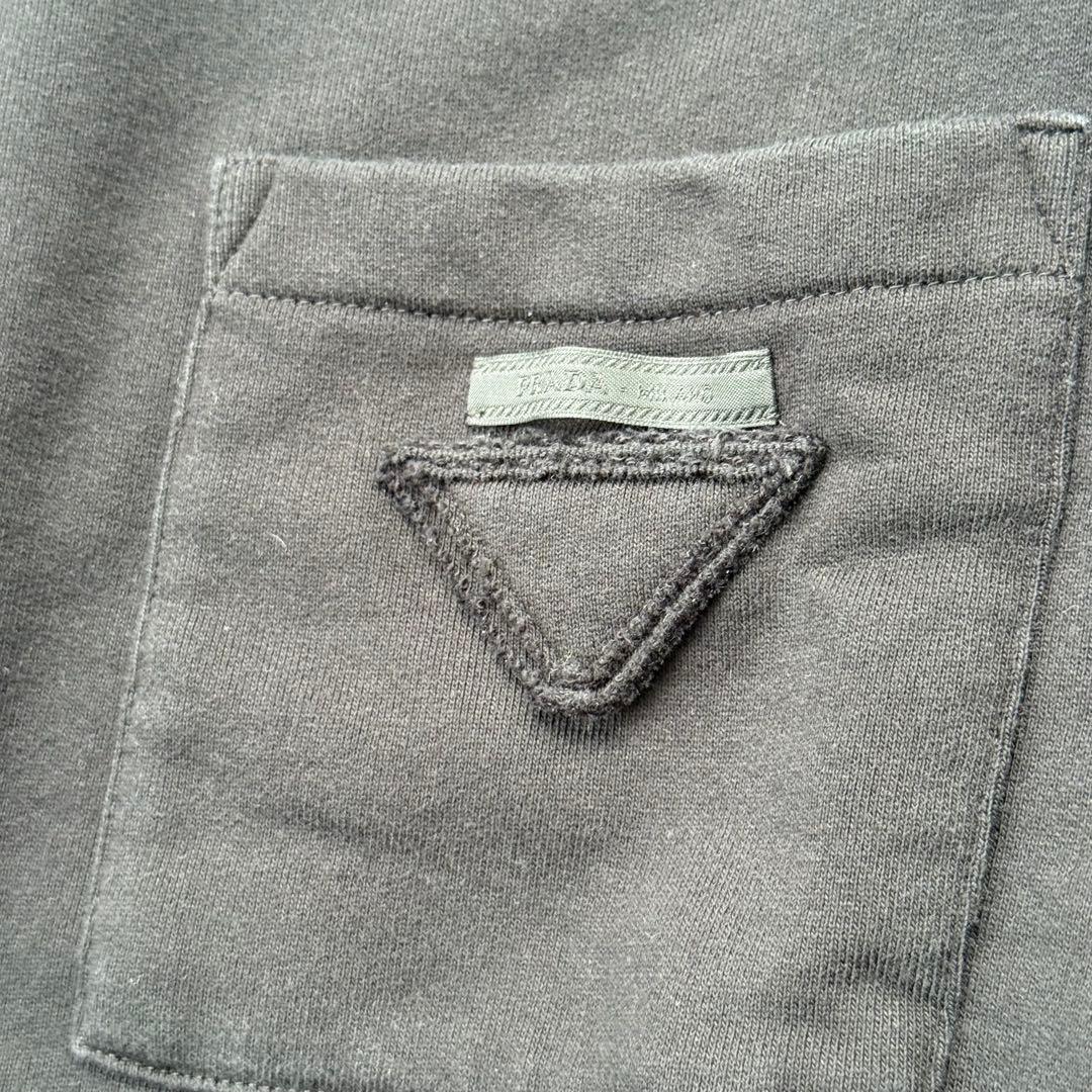 トップス PRADA triangle logo sweat