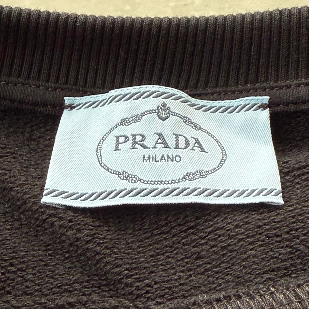 トップス PRADA triangle logo sweat