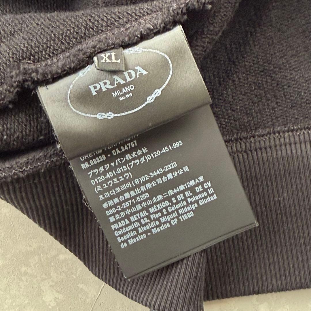 トップス PRADA triangle logo sweat