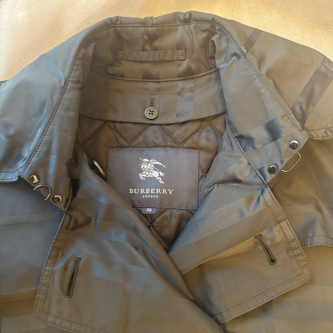 バーバリーロンドン⭐︎トレンチコート インナー付き ノバチェック　黒　M