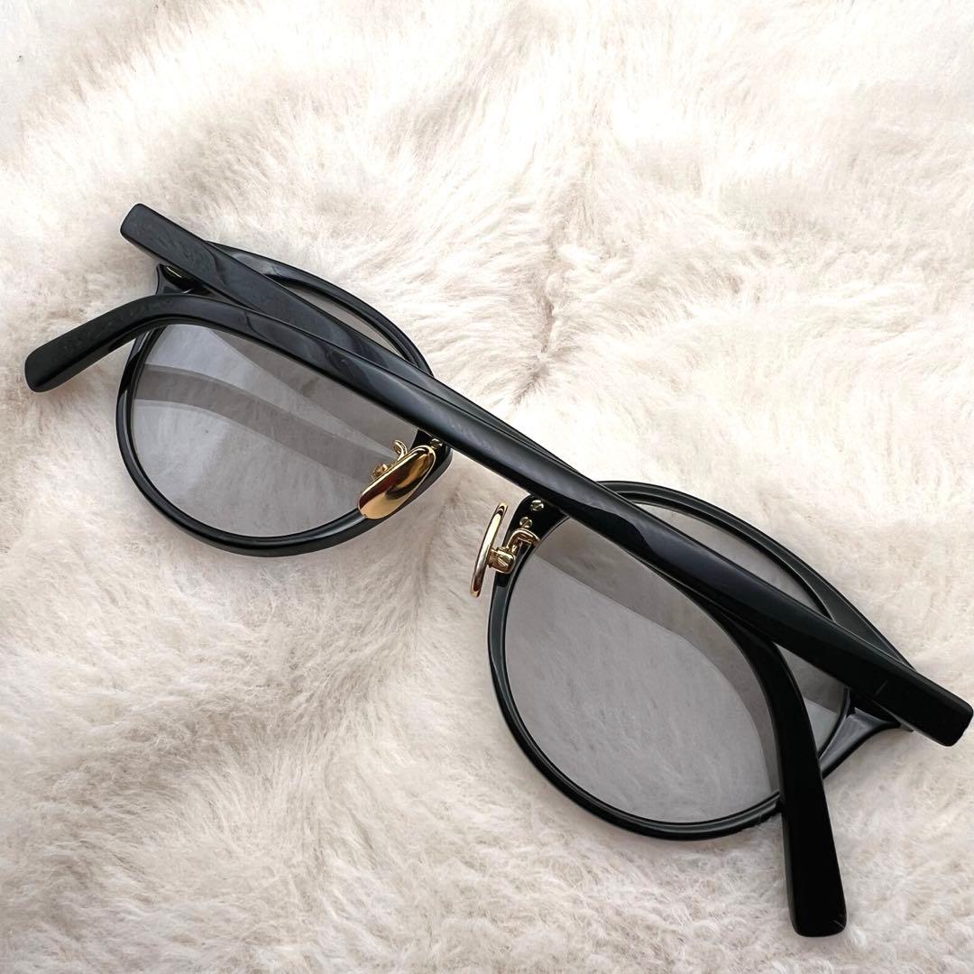 美品✨ A.D.S.R EDDIE 01 メガネ ブラック系 ゴールド 男女兼用