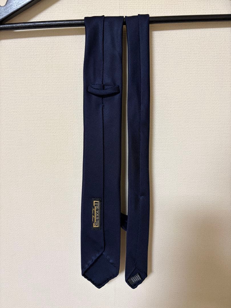 TIE YOUR TIE ネイビー ネクタイ　50オンスセッテピエゲ 美品