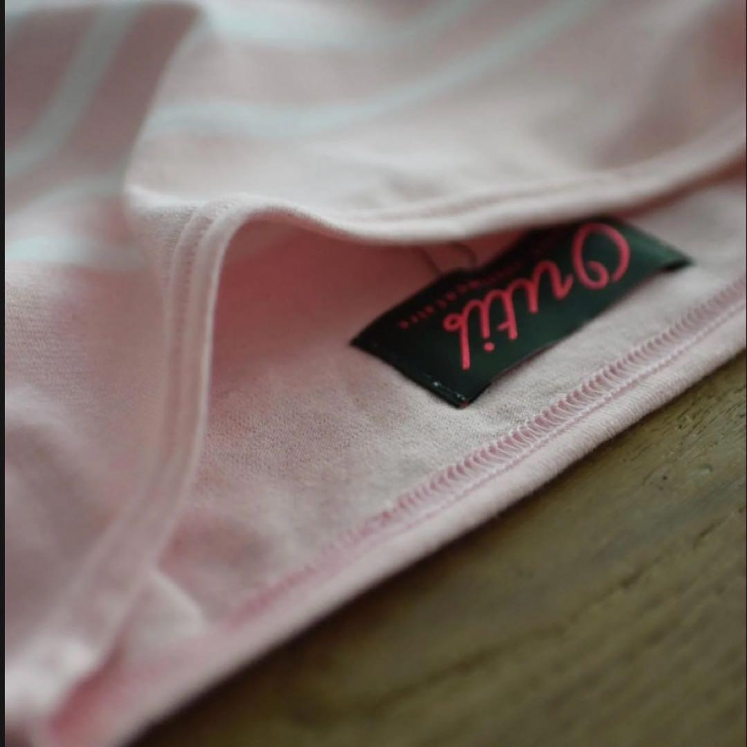 OUTILTORICOT AAST ピンク ストライプ 長袖カットソー