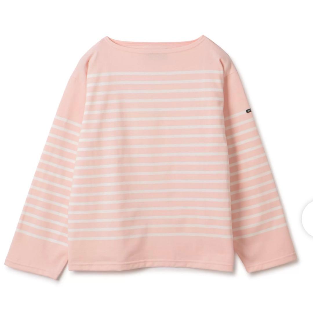 OUTILTORICOT AAST ピンク ストライプ 長袖カットソー