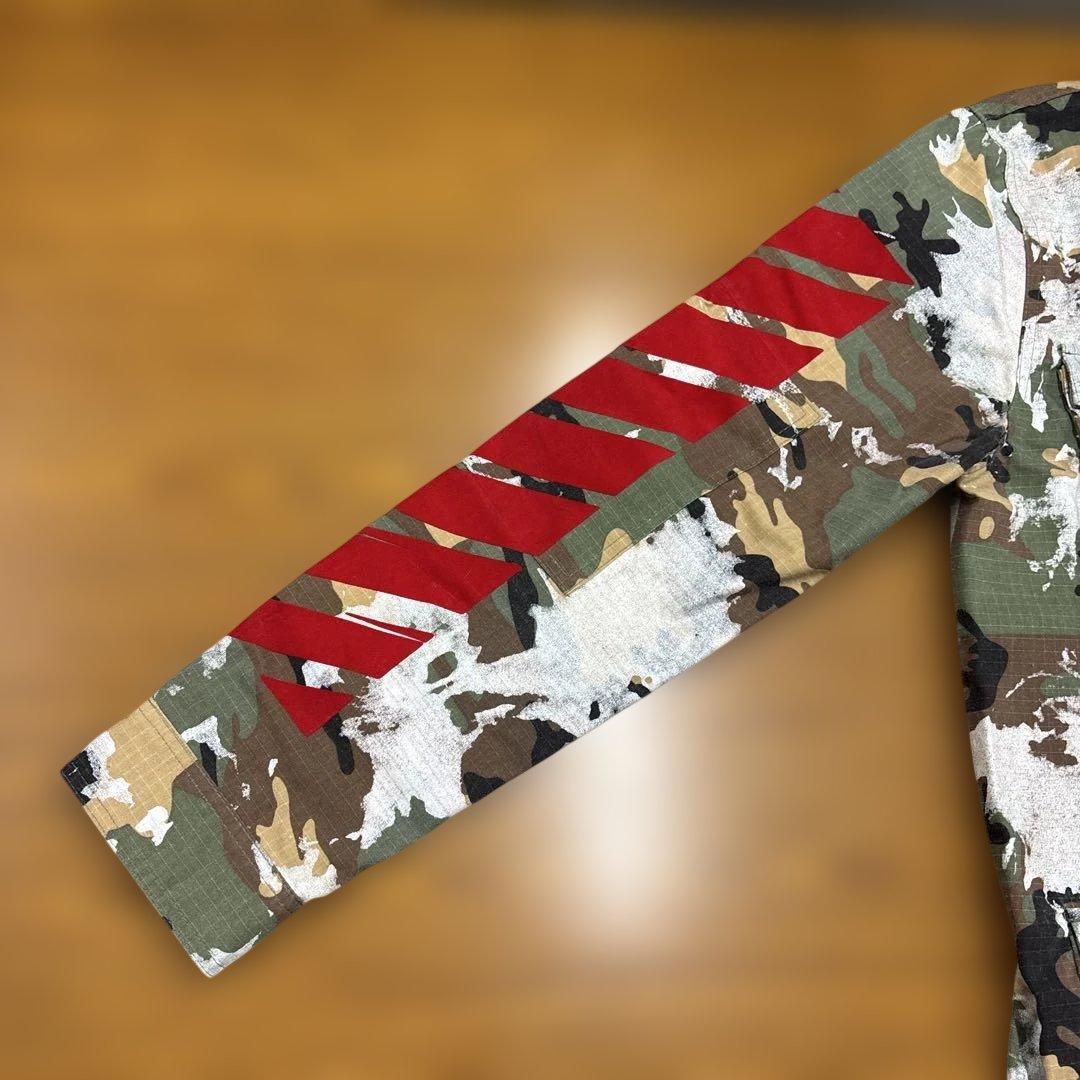美品　OFF-WHITE オフホワイト ジャケット ミリタリー カモフラ 迷彩