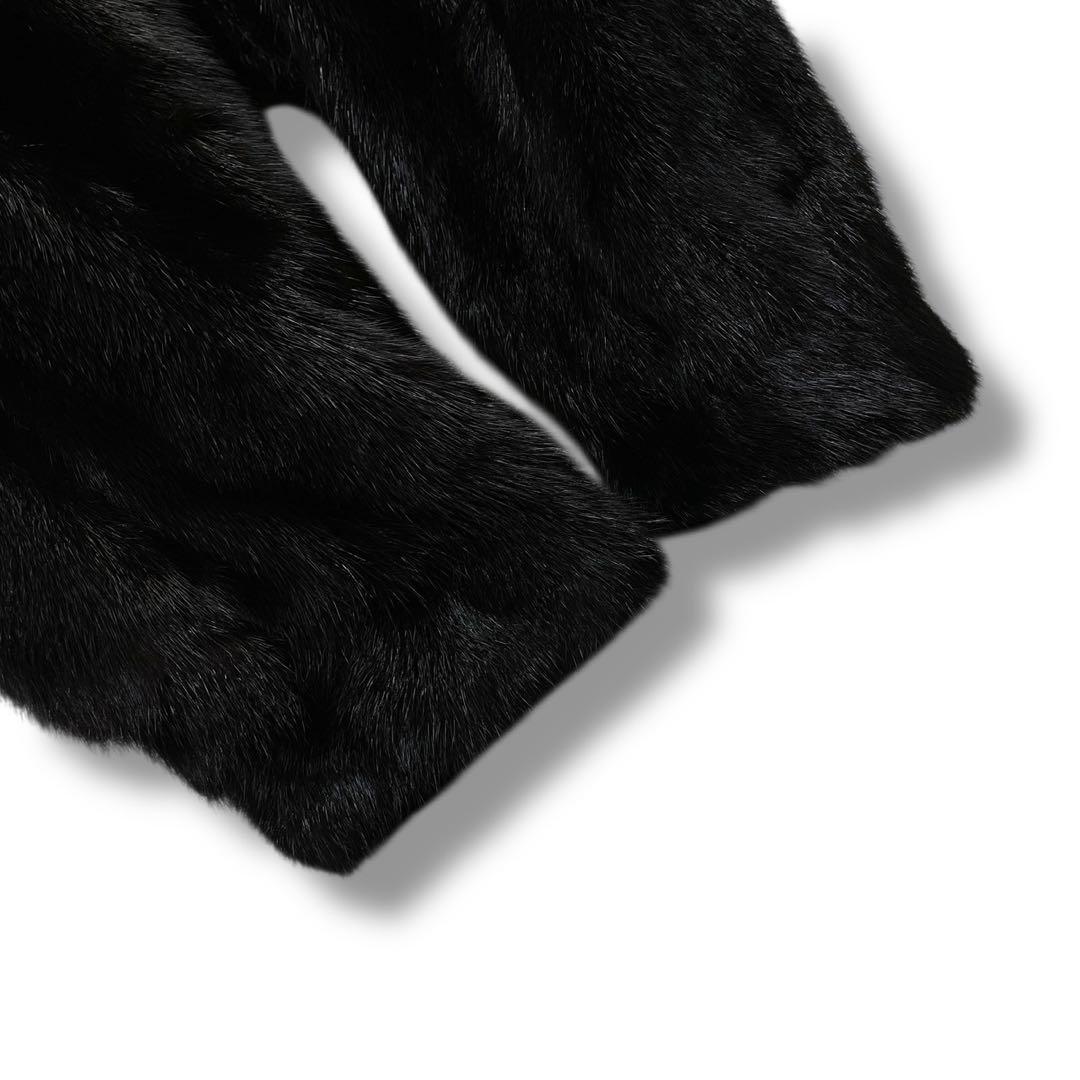 【美品】Fiancesse ミンクファーコート 毛皮 ブラウン 11 毛並み◎