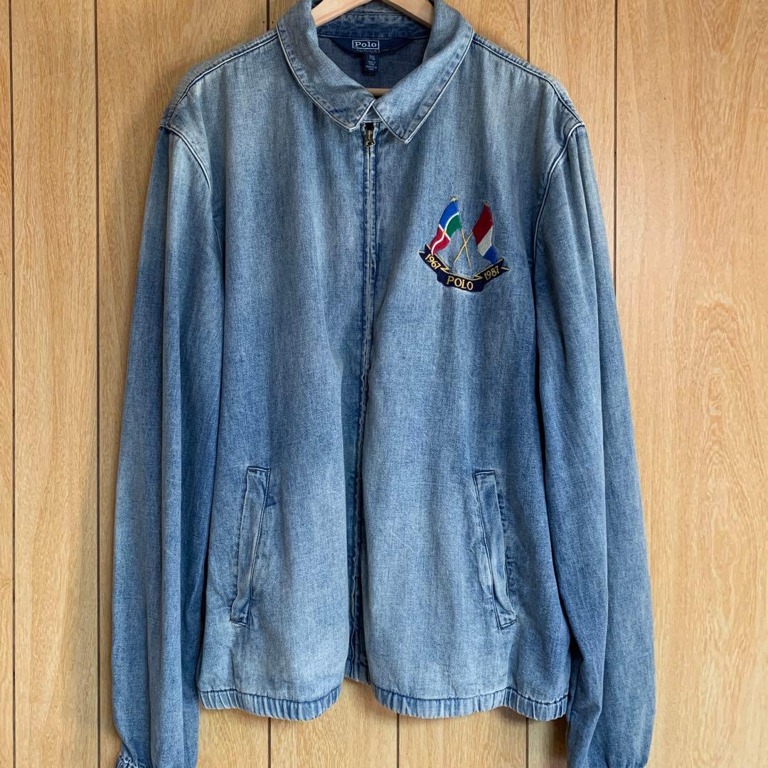 ラルフローレン　クロスフラッグ　デニムジャケット