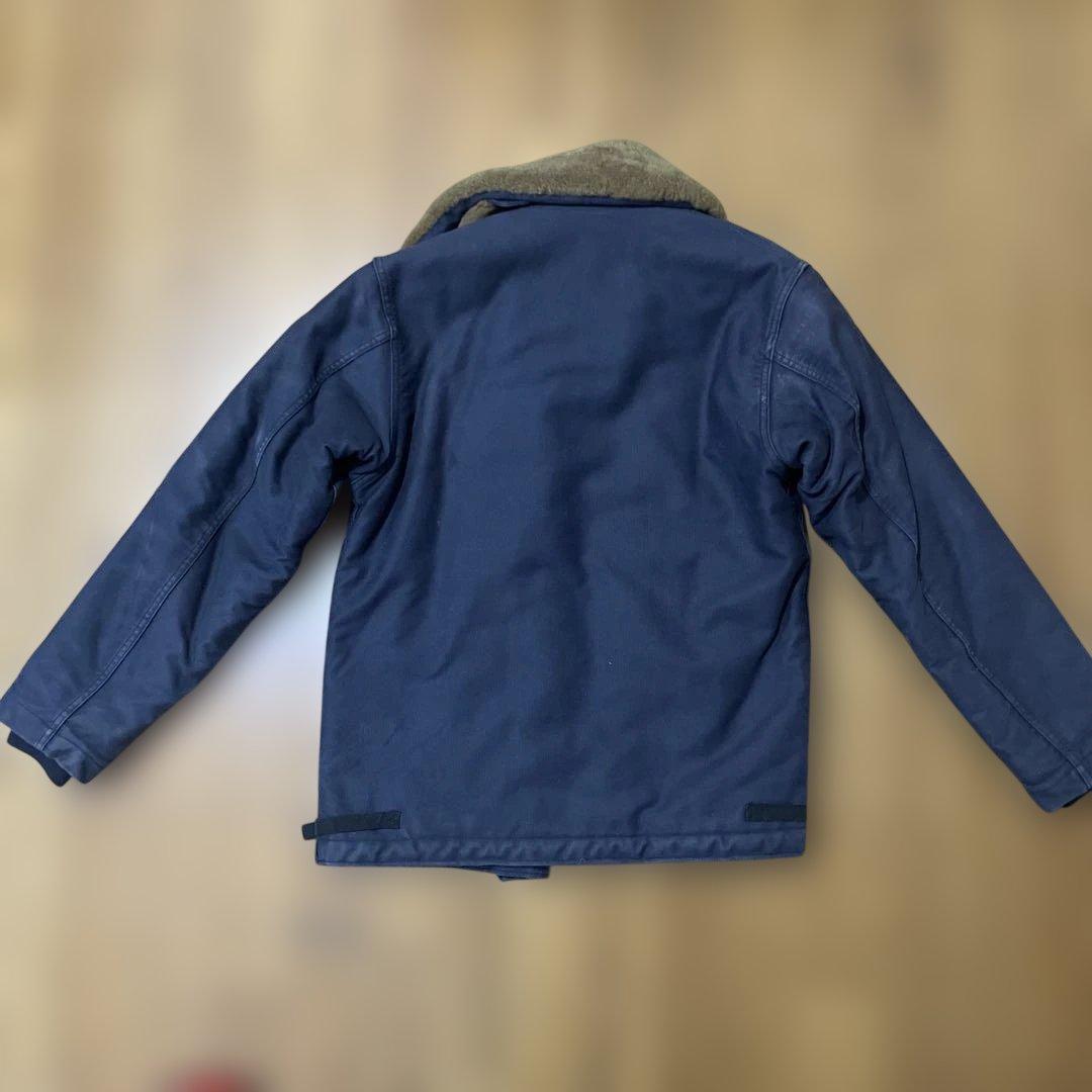 オ*マ様 HOUSTON ヒューストンn1デッキジャケットネイビー　日本製40