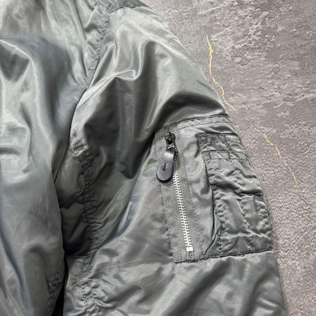 KNOX ARMORYシルバーグレーalphaアルファMA-1フライトジャケット