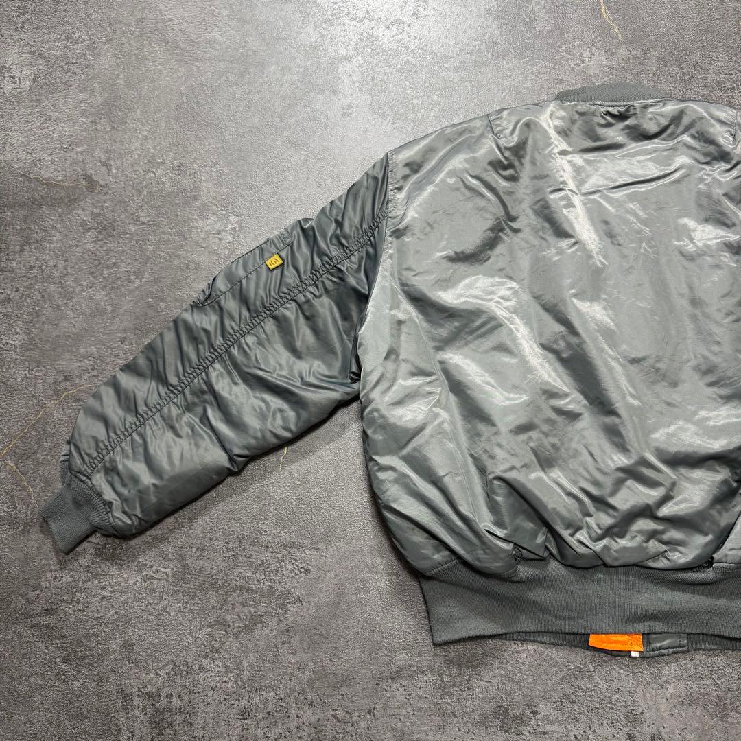 KNOX ARMORYシルバーグレーalphaアルファMA-1フライトジャケット