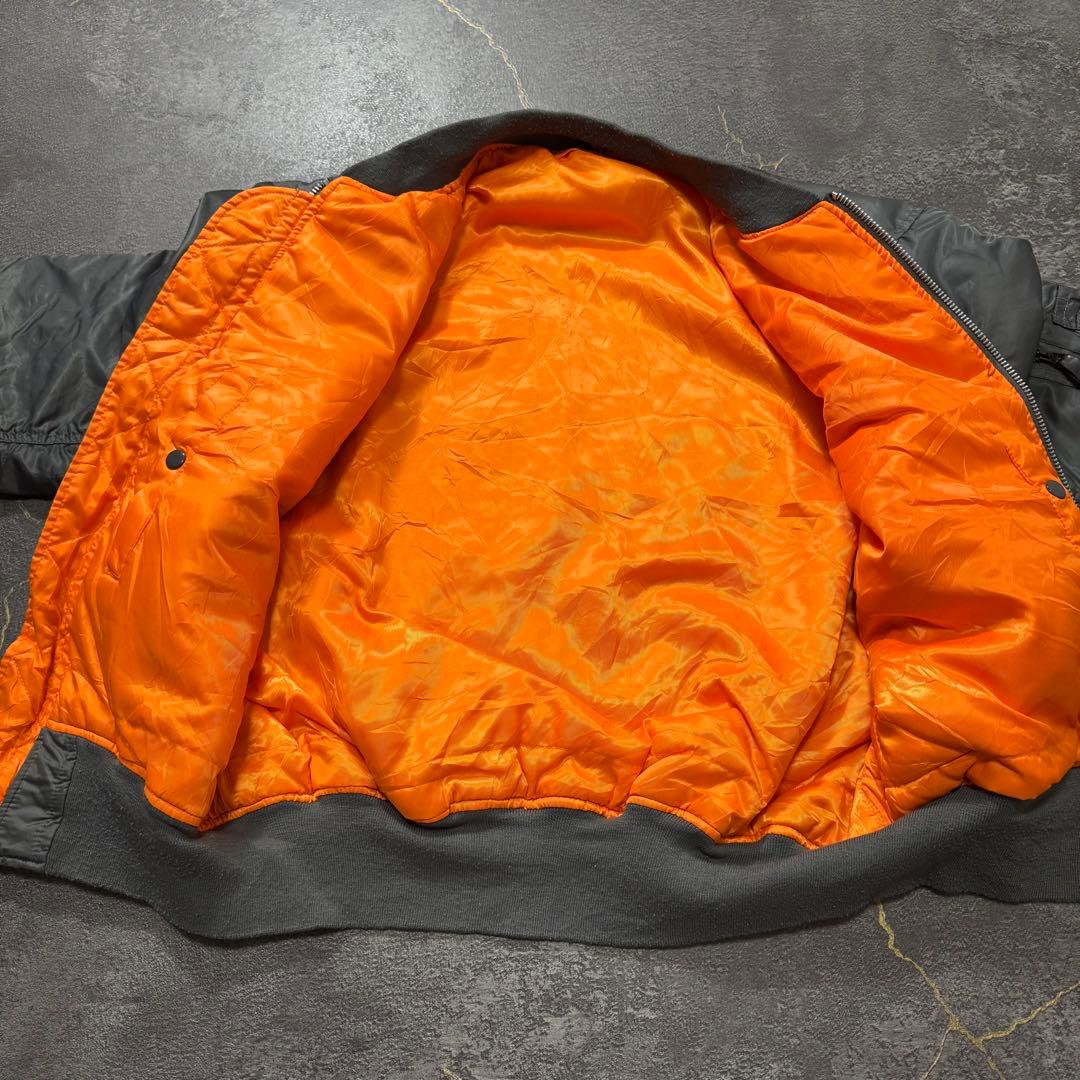 KNOX ARMORYシルバーグレーalphaアルファMA-1フライトジャケット