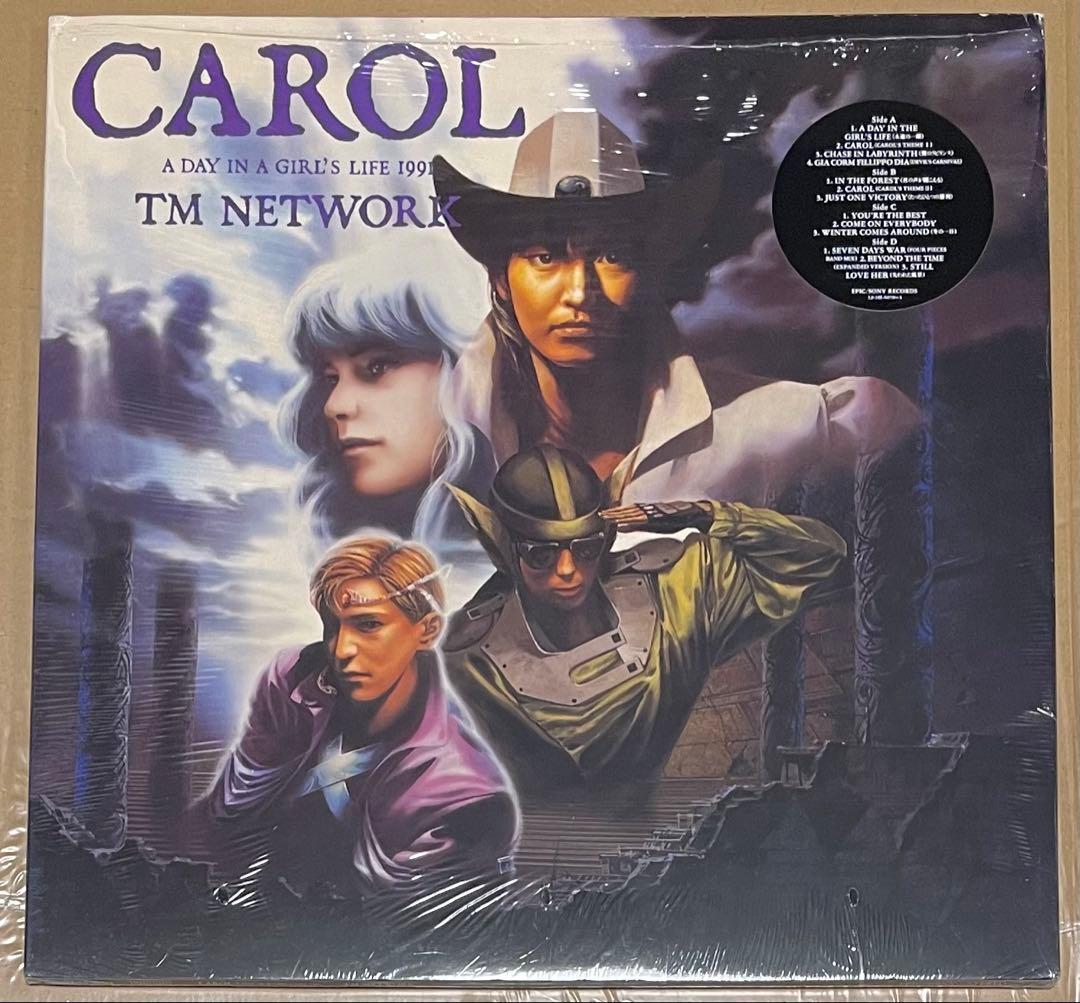 TM NETWORK CAROL レコード LP 2枚組
