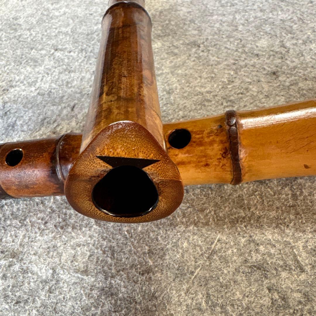 259尺八　一尺五寸管　竹弘？銘ニ印262尺八七寸管二本のお口価格