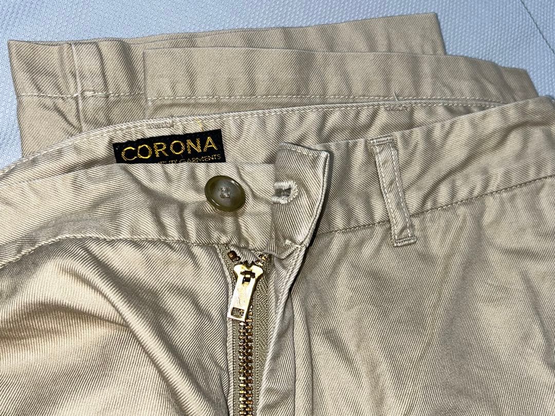 CORONA バーバリークロス チノパン M 日本製 ポストオーバーオールズ