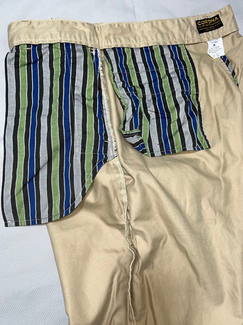 CORONA バーバリークロス チノパン M 日本製 ポストオーバーオールズ
