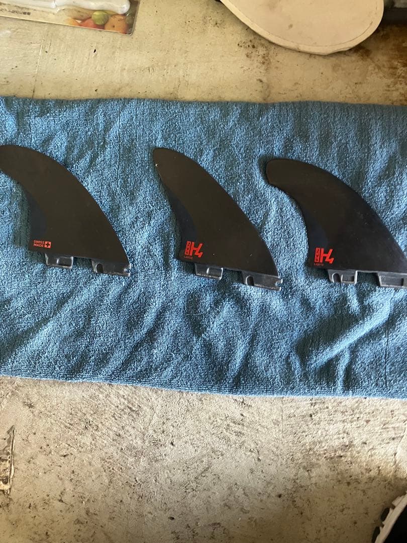 FCS H4 ラージフィン 3枚セット ブラック