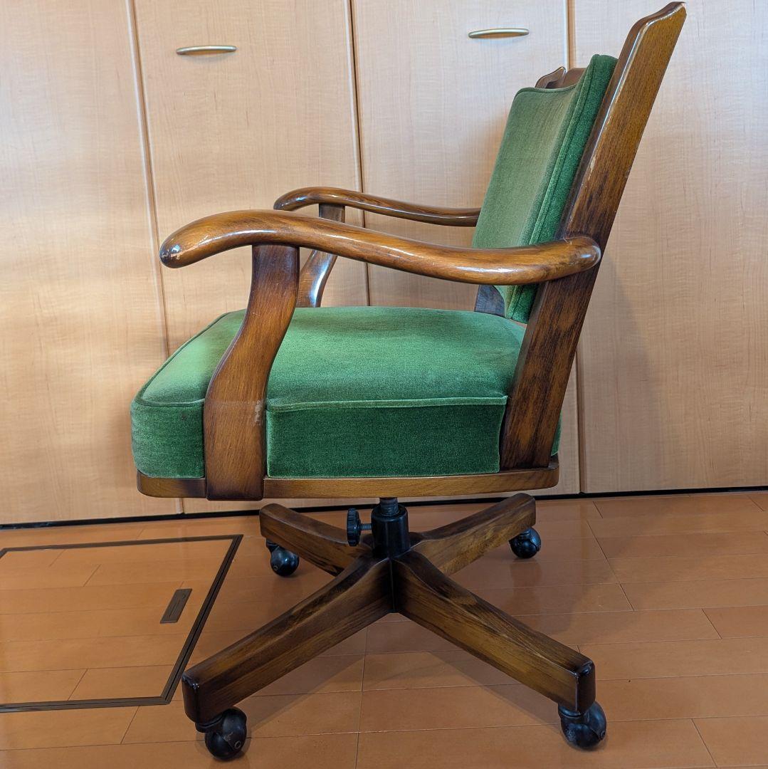 80s karimoku オールドカリモク コロニアル デスク チェア 書斎椅子