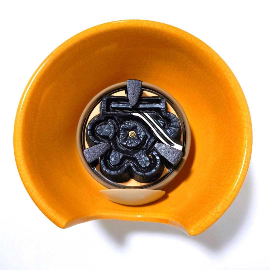 【送料無料】野々田 茶道具 さつま A型 表流 電熱器風炉 F413 びわいろ